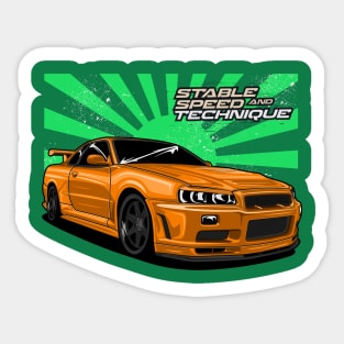 JDM Skyline R34 Sticker